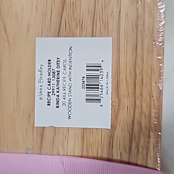 Vera Bradley Recipe Card Holder Kinda Katherine Ditsy - Picture 5 of 5